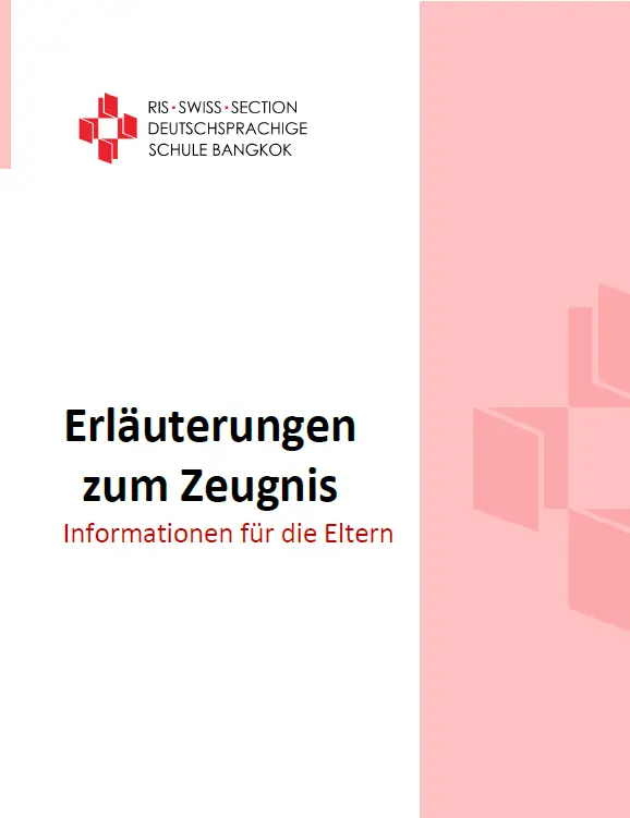 Erläuterungen zum Zeugnis