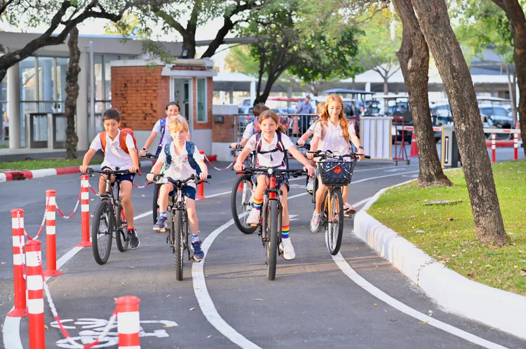 Ride to the School by Bike